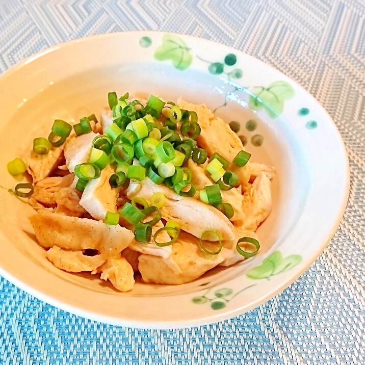 電子レンジで 鶏むねポン酢